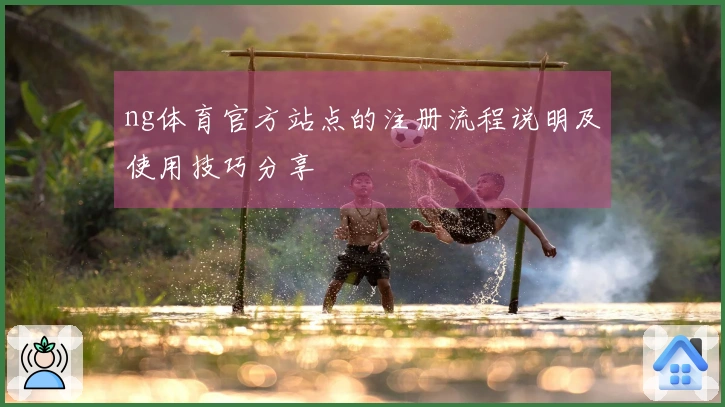 ng体育官方站点的注册流程说明及使用技巧分享